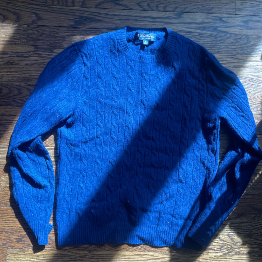 Brooks Brothers Men's Deep Blue Crewneck Sweater